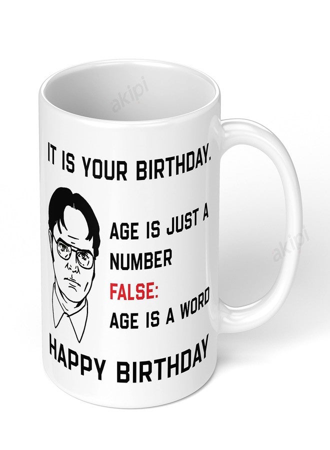 Akipi It is Your Birthday/Happy Birthday/The Office TV Show ARM177 Ceramic Coffee Mug 11oz - Image 2
