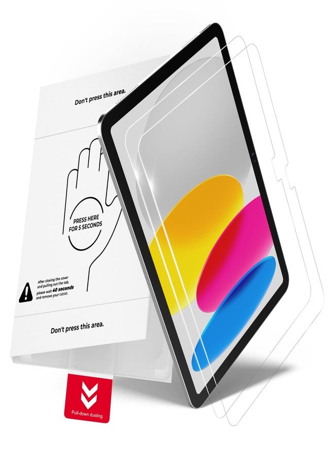 BERSEM Pack of 2 Screen Protectors for iPad 10th/11th Generation A16 (10.9/11 Inch, 2022/2025), Supports Apple Pencil, Anti-Scratch, HD Clear, One-Pull Box - Image 1