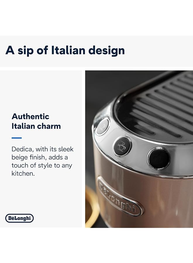 ديلونجي ماكينة إسبريسو يدوية من ديديكا آرتي Ec885.Bg سعة 1.1 لتر - Image 3