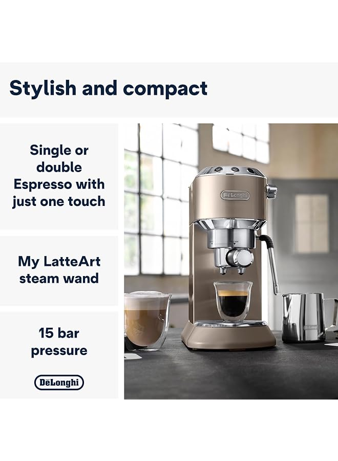 ديلونجي ماكينة إسبريسو يدوية من ديديكا آرتي Ec885.Bg سعة 1.1 لتر - Image 2