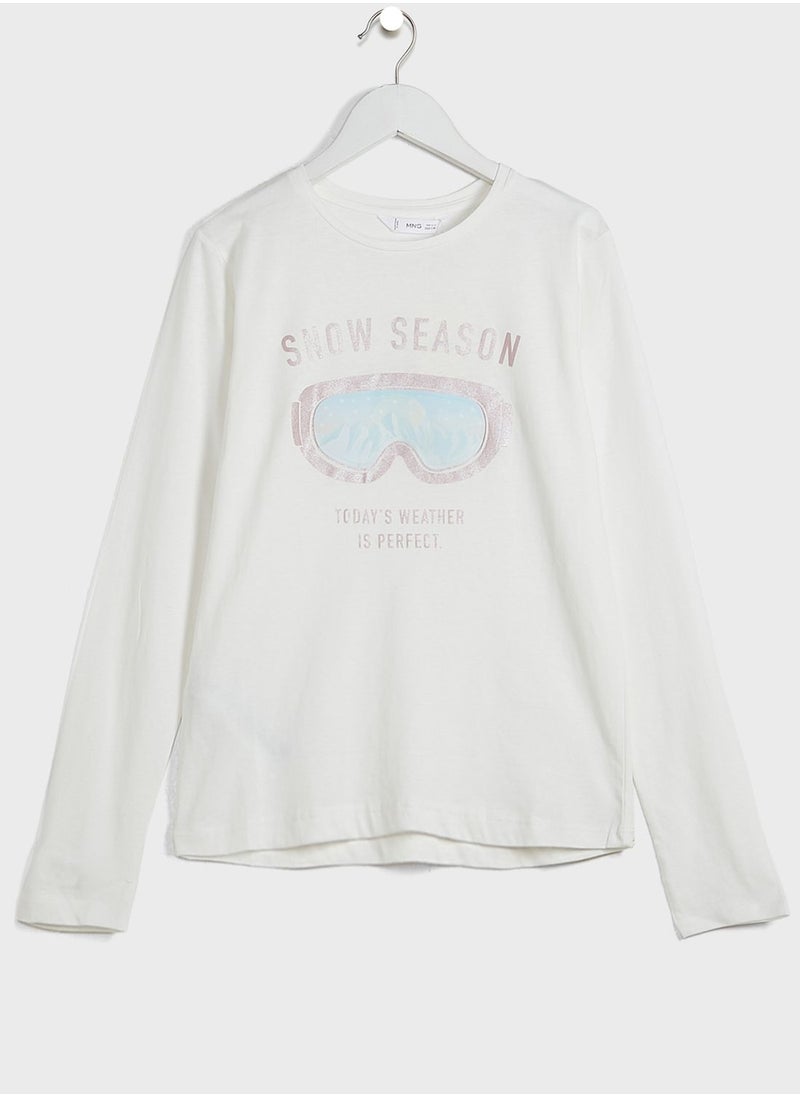 MANGO - Kids Snow Season T-Shirt - Image 1