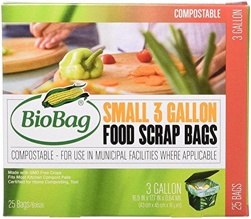 Biobag بايو باج: أكياس نفايات الطعام القابلة للتحلل، 3 جالون، 25 قطعة (3 عبوة) - Image 3