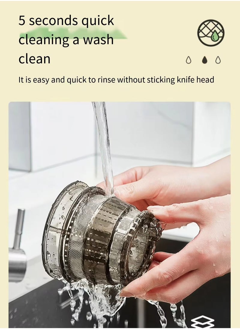 3-in-1 Cold Press Juicer Machine, Stainless Steel Multi-Function Slow Juice Extractor for Fruits & Vegetables, Orange Juice Maker for Home, Office, Cafe, Restaurant