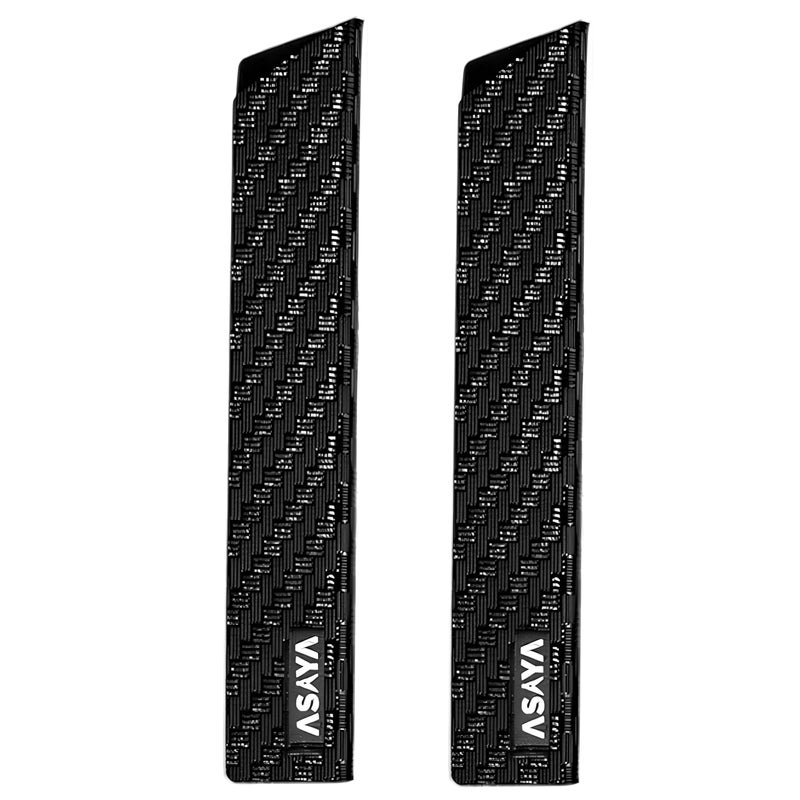 Asaya أسايا حراس حافة السكين الاحترافية غطاءين عالميين لسكين الستيك 6 × 1 بلاستيك ABS قوي إضافي وبطانة مصنوعة من الفelt خالية من BPA غير سامة وآمنة للطعام السكاكين غير مشمولة 2 قطعة س