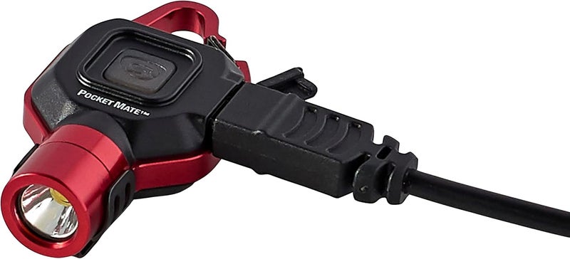 Streamlight 73301 Pocket Mate 325-Lumen Keychain/Clip-on USB Rechargeable Flashlight, Red - Image 5