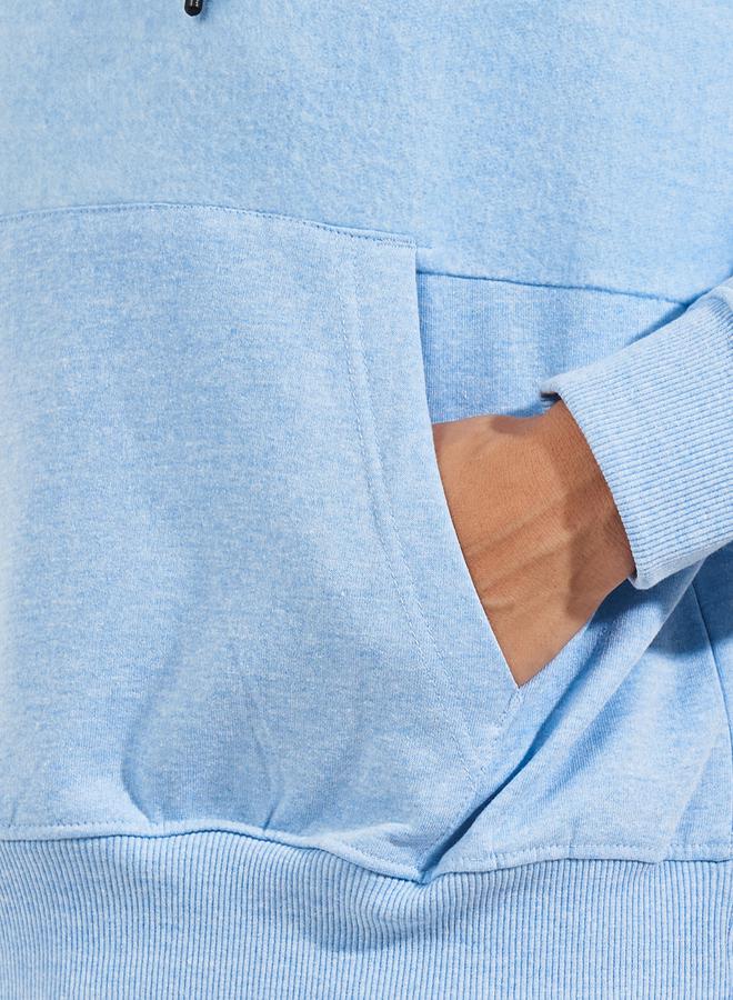 Styli Regular Fit Regular Length Panelled Overlock Hoodie  - Image 3