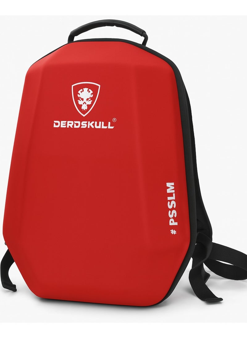 DEADSKULL Carrying Case for PS5/PS5 Pro/PS5 Slim , Game Backpack for PS5, Large Capacity Storage Bag Compatible with PlayStation 5 Controller Console Accessories (Red, PS5 Slim) - Image 1