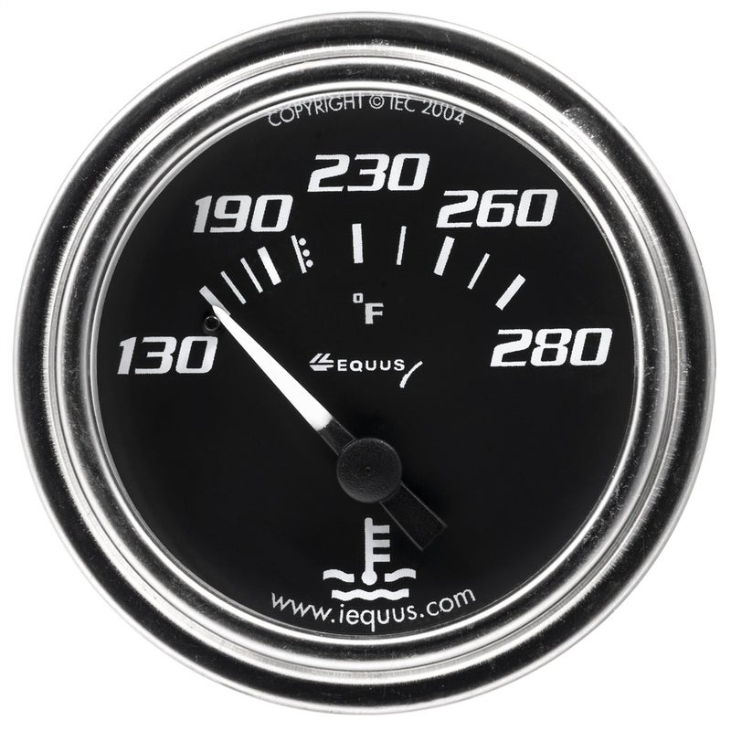 Equus 7232 2" Mechanical Water Temperature Gauge, Black - Image 5