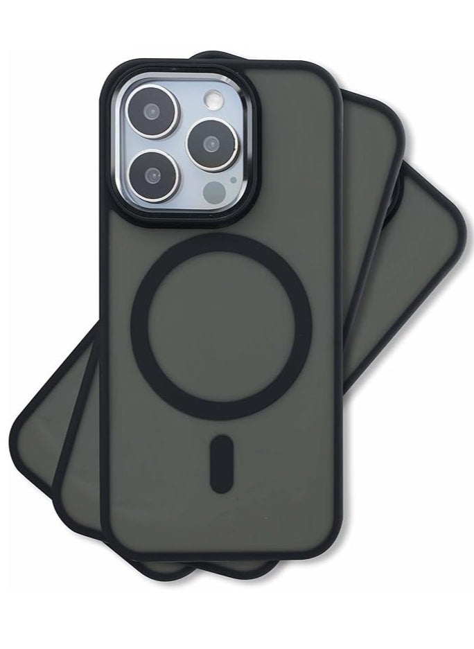 Maxwell Electronics - Maxwell Silky Touch Compatible with MagSafe Case for iPhone 15 Pro Max - Full Protection, Metallic Camera Lens Guard, Matte Smooth Finish, Compatible with MagSafe - Image 1