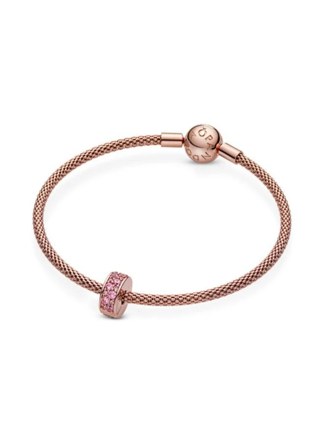 باندورا Pink Pavé Clip Charm