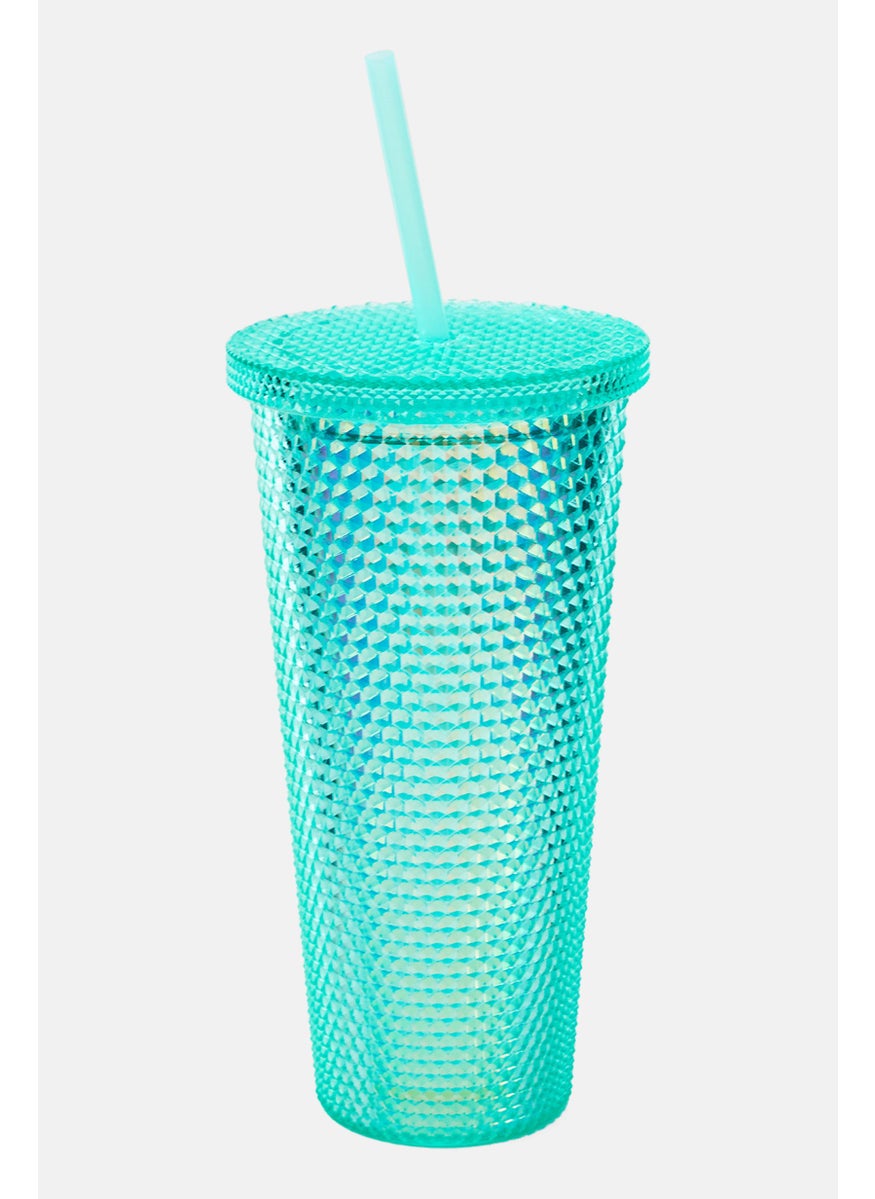 Studded Tumbler With LId Straw 710ml, Mint Green - pzsku/Z4C70E7A80D5F80E9B472Z/45/_/1728397157/2dab7d03-bfcd-4d34-81be-da82aa589bb2