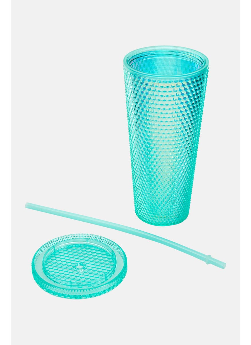 Studded Tumbler With LId Straw 710ml, Mint Green - pzsku/Z4C70E7A80D5F80E9B472Z/45/_/1728397173/ae6dd11b-e9fc-4ce3-8cf2-8cf5888b5707