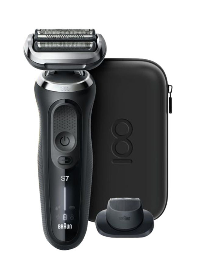 BRAUN MBS7 Series 7 Wet & Dry Electric Shaver Black 22.3 x 5.8 x 15.6cm - Image 1