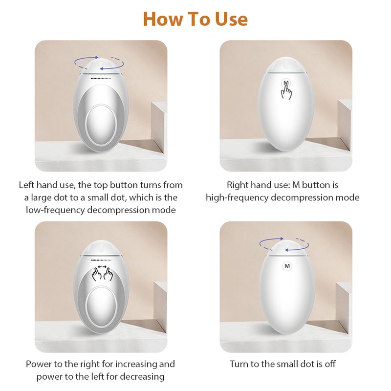 S mart Sleep Instrument Soother Handheld Design Dual Control Mode/ 15 Levels Adjustable Design/ USB Powered Operated/ Built-in 300mAh High Capacity Rechargeable Cell Portable - Image 5