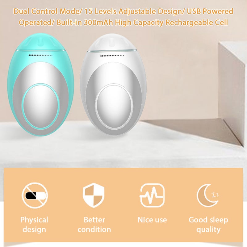 S mart Sleep Instrument Soother Handheld Design Dual Control Mode/ 15 Levels Adjustable Design/ USB Powered Operated/ Built-in 300mAh High Capacity Rechargeable Cell Portable - Image 2