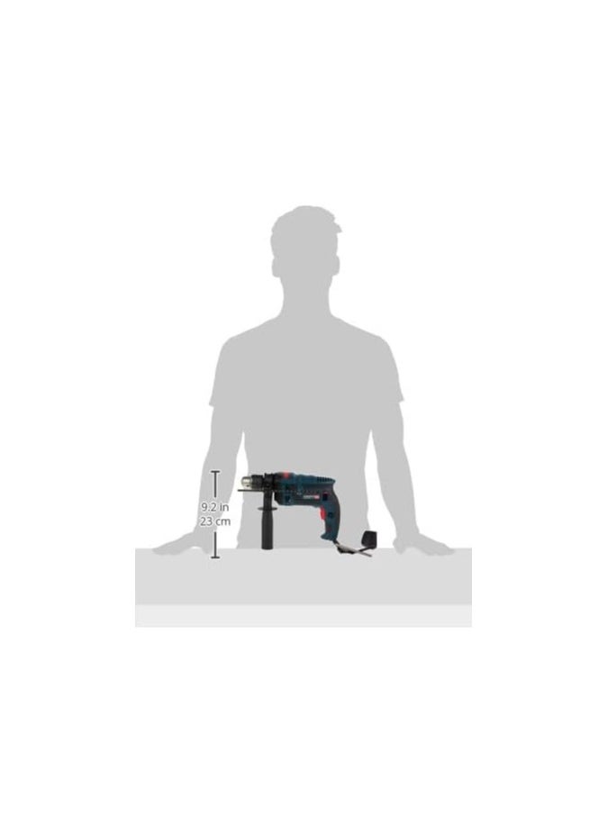BOSCH BOSCH GSB 16 RE Drill with hammer feature with metal head for drilling walls, iron and wood, 750 W,13MM  - Image 4