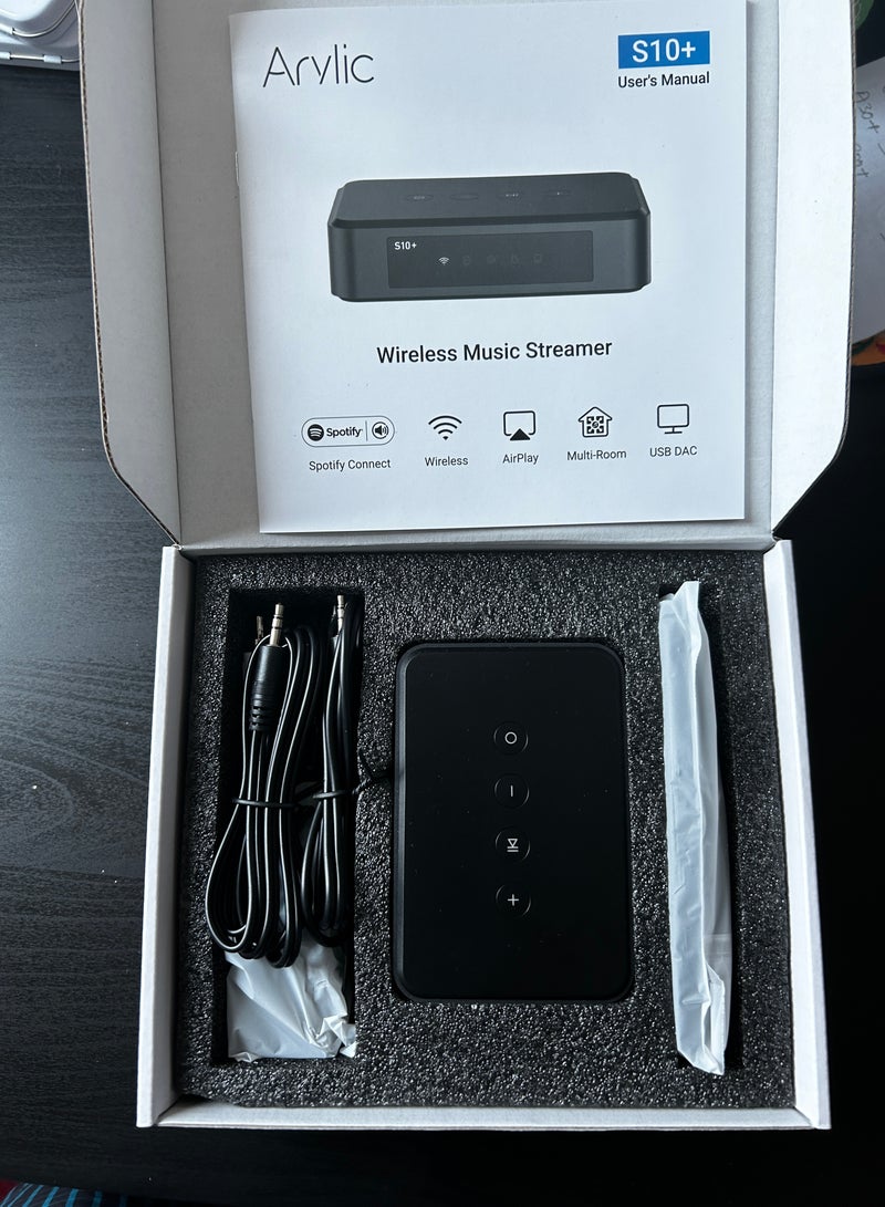 S10+ WiFi & Bluetooth 5.0 preamplifier/Audio Receiver, Wireless multiroom/multizone Home Stereo Music Receiver Circuit Module with Airplay