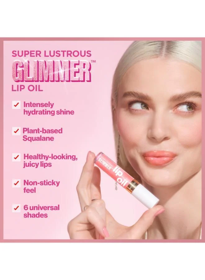 Revlon  Super Lustrous Glimmer Lip Oil Posh Peach for Women | Best Price UAE