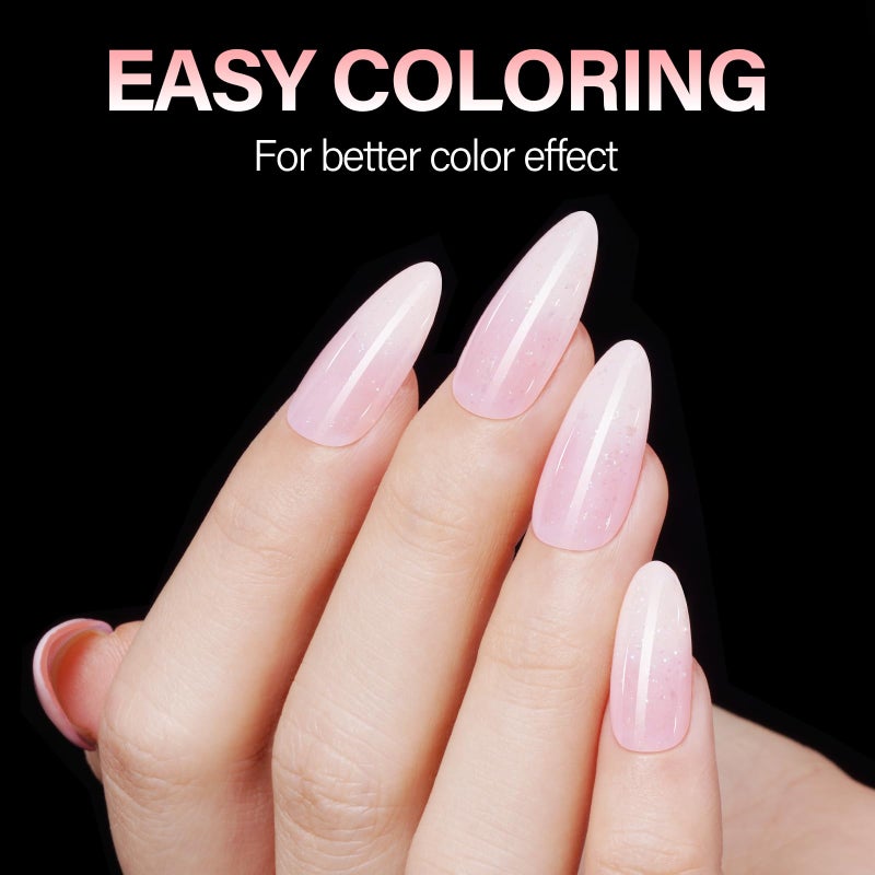 AILLSA Medium Almond Nail Tips Soft Clear Gel Nails Tips Preshaped Full Cover Nails Tip False Gelly Nail Tip for Nails Extension with Storage Box 216pcs 12 Sizes - Image 2