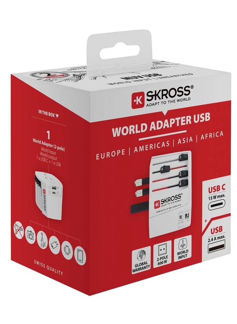 SKROSS Skross 1302962 Travel adapter MUV USB (AC)  - Image 2