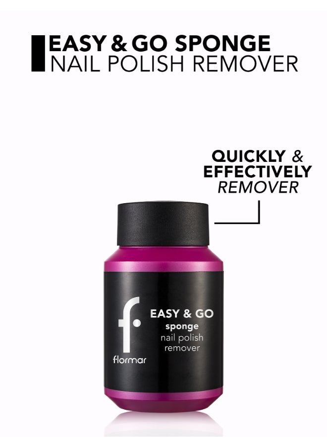 flormar Easy And Go Sponge Nail Polish Remover Black - Image 3
