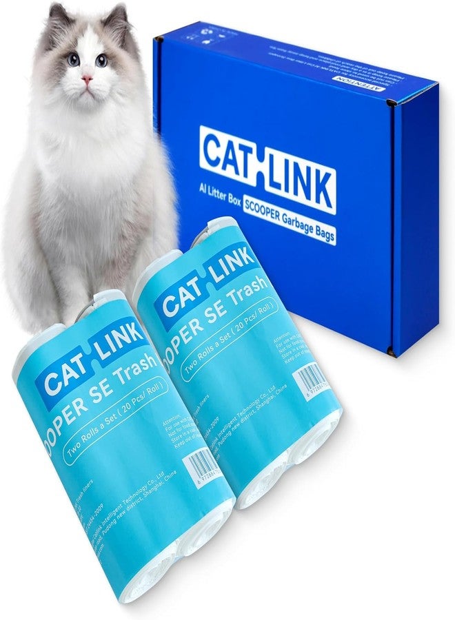 Catlink 80 Pack CATLINK Trash Bags, for Automatic Cat Litter Box for SCOOPER SE & SE LITE, Not Suitable for SCOOPER YOUNG & SCOOPER LUXURY PRO & ULTRA - Image 1