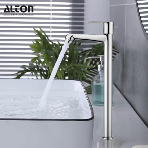 ALTON EVA6502-L Brass Pillar Cock, Extended Body | Table Top Basin Faucet | Bathroom Basin Tap | Chrome Finish - Image 3