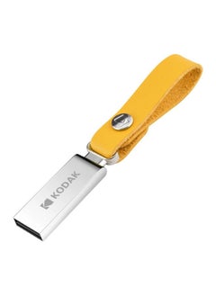 NIBEMINENT 32GB Waterproof USB 3.0 Flash Drive With Sling C6681-32-L Silver/Yellow  - Image 1