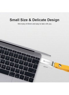 NIBEMINENT 32GB Waterproof USB 3.0 Flash Drive With Sling C6681-32-L Silver/Yellow  - Image 3
