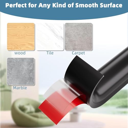 BOSSNUOK PVC Cord Cover 6.6ft Floor Cable Concealer with 3 Cable Organizer Clips, Self-Adhesive Flexible Wire Hider, Cuttable Soft PVC Floor Cord Hider with Side Open Design for Home Office (Grey) - Image 4