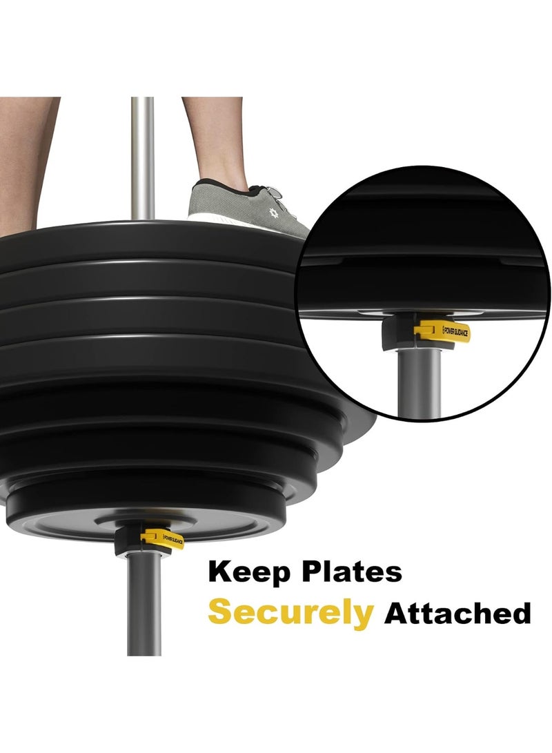POWER GUIDANCE Barbell Collars Barbell Clips, Only for 2 inch Olympic Barbell Clamps, Non-Slip Weight Clamps Quick Release Barbell Collar for Workout Weightlifting, Gym Equipment Accessories - Image 4