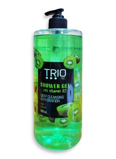 Trio Shower gel with Kiwi , Pro Vitamin 5, deeply softens and soothes , 800ml  - Image 1