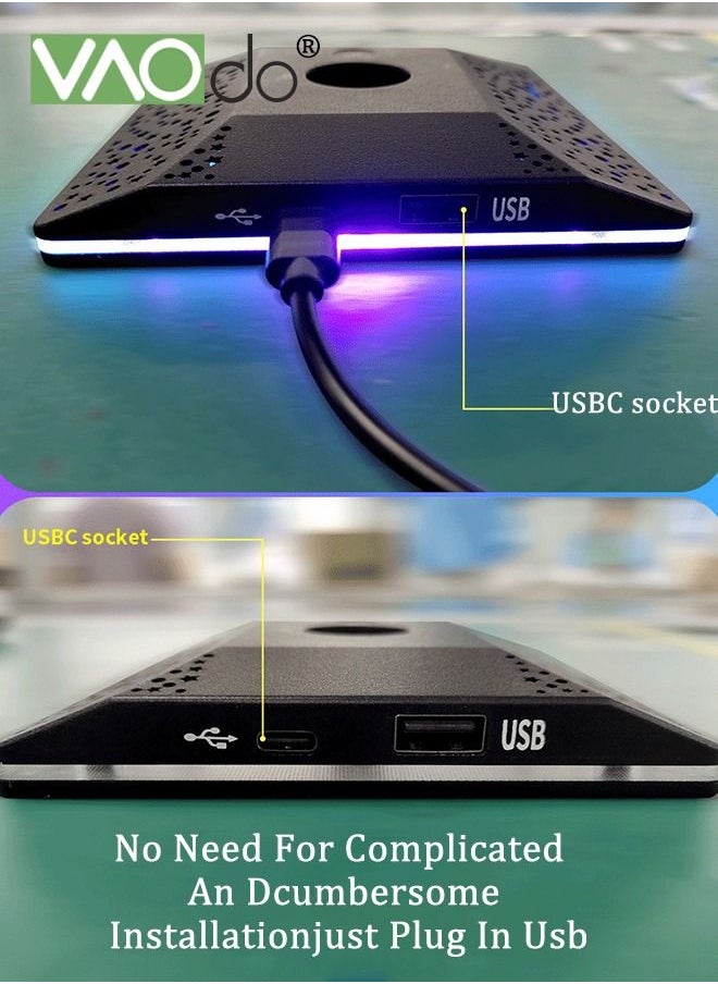 VAOdo - 2PCS Smart LED Light Bars, RGB Sound Control Light, Sync with Music,Video,Game , APP Remote Voice Control, Voice-Activated Pickup Rhythm Smart LED Ambient Light, RGBIC Gaming Lights With Scene Modes and Music Modes - Image 1