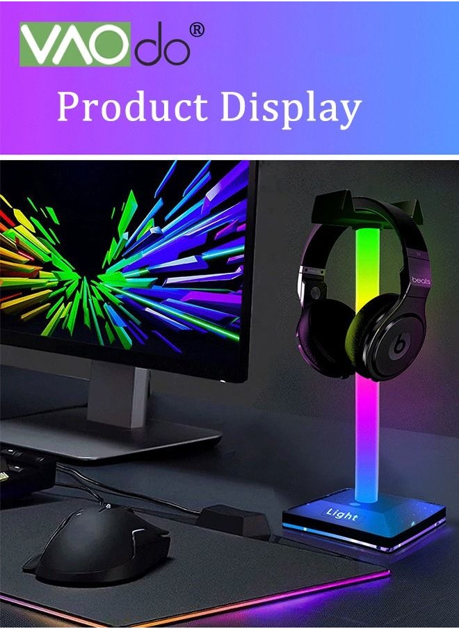 VAOdo - 2PCS Smart LED Light Bars, RGB Sound Control Light, Sync with Music,Video,Game , APP Remote Voice Control, Voice-Activated Pickup Rhythm Smart LED Ambient Light, RGBIC Gaming Lights With Scene Modes and Music Modes - Image 1
