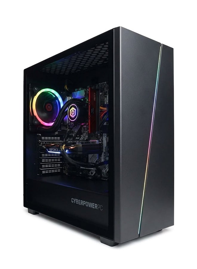 CYBERPOWERPC Renewed - Gaming Desktop PC Intel Core i7-10700K 16GB RAM 512GB SSD Nvidia GeForce RTX 2060 Super 8GB Liquid Cooling Windows 11 black - Image 2