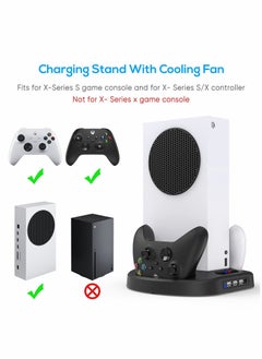 Vertical Charging Stand for Xbox Series S Controllers with Cooling Fan, LED Indicator, and 3 USB Hubs - pzsku/Z4C719F43698989AE4B38Z/45/_/1663588107/cb21af40-69a1-4323-9f63-612cfa7d7a04