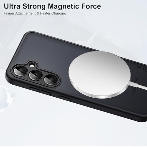KARWAN Tough Shockproof Armor Back Case Cover Compatible with Samsung Galaxy S24 Plus with 360 Degree Rotation Magnetic Attraction Ring Holder Heavy Duty Cover with Magnetic MagEase Wireless Charging - Image 5
