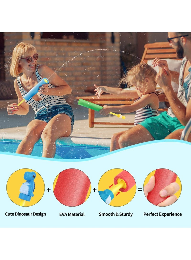 CMGTYYD CMGTYYD Water Squirt Gun for Kids, 8 Pack Dinosaur Foam Water Blaster, 35 ft Range Pool Water Squirter Soaker, Toddler Water Gun Shooter for Summer Outdoor Pool Backyard Beach Party  - Image 2