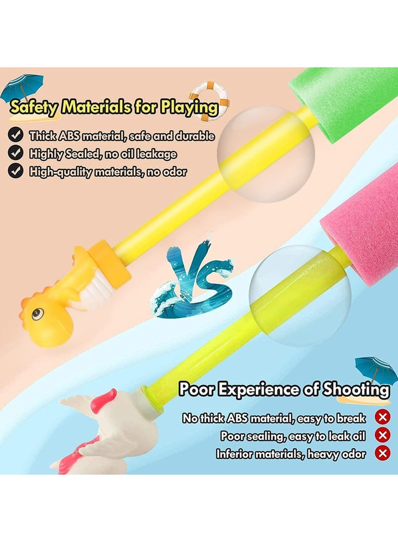CMGTYYD CMGTYYD Water Squirt Gun for Kids, 8 Pack Dinosaur Foam Water Blaster, 35 ft Range Pool Water Squirter Soaker, Toddler Water Gun Shooter for Summer Outdoor Pool Backyard Beach Party  - Image 4