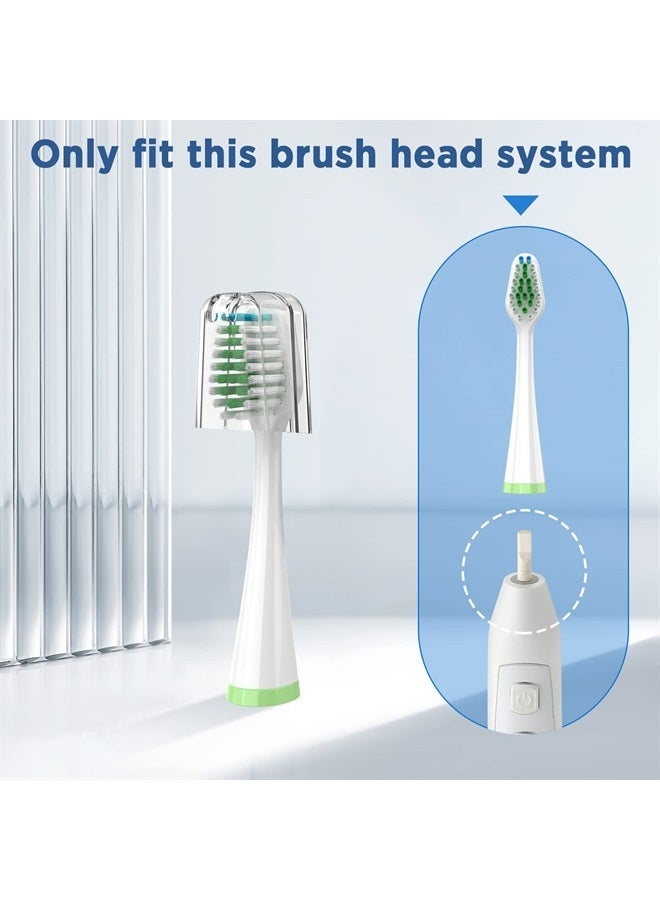 Fregum Replacement Toothbrush Heads for Water Pik Complete Care 5.0/9.0 (CC-01/WP-861), with Covers, 4 Count, White - Image 3