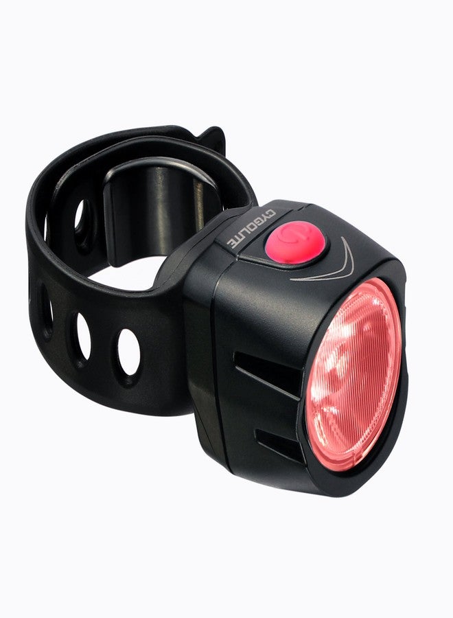 Cygolite Dice TL- 50 Lumen Bike Tail Light- 5 Night & 3 Daytime Modes- Ultra Compact Design- IP64 Water Resistant- Sturdy Flexible Mount- USB Rechargeable - for Aero Road & Commuter Bicycles, Black - Image 2