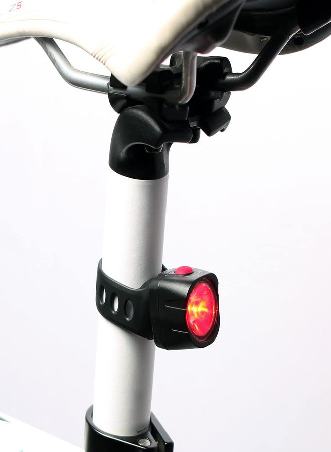 Cygolite Dice TL- 50 Lumen Bike Tail Light- 5 Night & 3 Daytime Modes- Ultra Compact Design- IP64 Water Resistant- Sturdy Flexible Mount- USB Rechargeable - for Aero Road & Commuter Bicycles, Black - Image 5