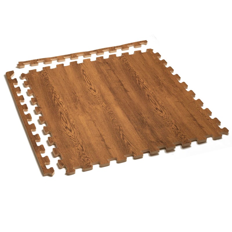 We Sell Mats بلاط فوم مطبوع بسمك 3/8 بوصة من فورست فلور فارمهاوس، بلاط أرضيات فوم خشبي متشابك، أرضيات مضادة للإرهاق - حل أرضيات أنيق - Image 4