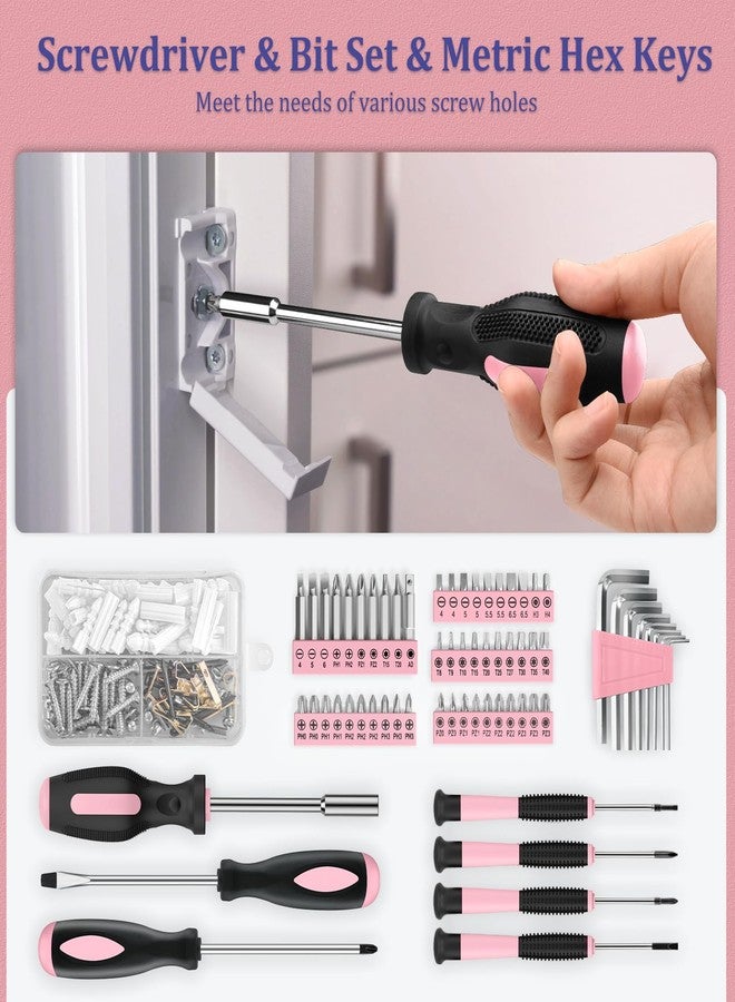 Sundpey Home Tool Kit 281-PCs - General Basic Home Auto Repair Tool Kits - Complete Portable Hand Tool Sets for Women - Tool Box Set with Socket Wrench Set & Screwdriver Sets & Hex Key & Pliers - Image 4