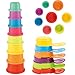 AMCHSURI Bath Toys for Babies 612 Months 14PCS Baby Stacking Cups for Toddlers 13 with Colorful Bathtub Water Toys and Educational Nesting Cups Bath Spoons Montessori Bath Toys for 1 Year Old - Image 3