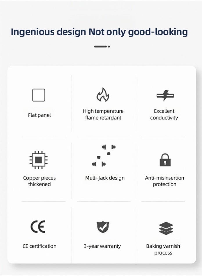 Vmax Double MF Wall Socket with Dual Switch & 2 USB Ports | Modern Brushed Metal Finish | Safe & Durable Electrical Outlet for Home, Office & Commercial Use - Image 5