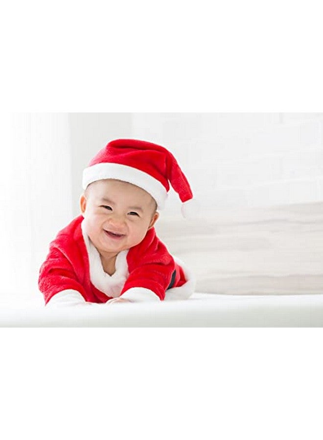 Own Box Wool Christmas Costume Dress with Jacket Pant Cap Pouch, Santa Claus Dress for New Born Baby Girl & Baby Boy, Santa Claus Dress for Kids-Unisex, Red, Age 6 to 12 Months - Image 3