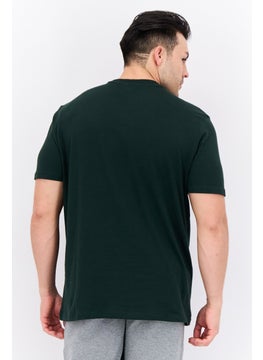 Ben Sherman Men Crew Neck Short Sleeves Brand Logo T-Shirt, Dark Green  - Image 3
