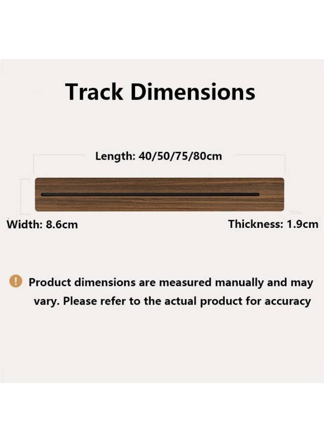 8000w Track Socket with 2500w Adapter, Wall-Mounted Power Slide Rail Wiring Board, Anti-Electric Shock Track Socket, For Kitchen, Living Room, Study, Office 60CM - Image 4