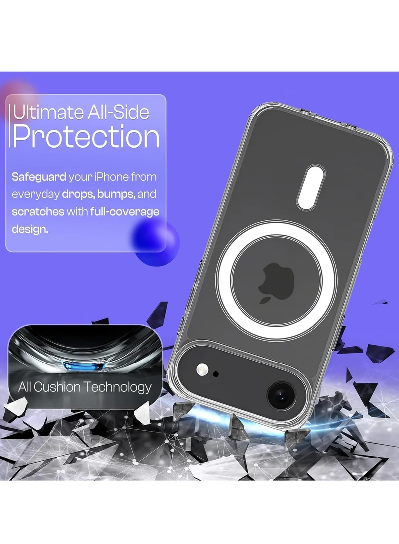 Bluepeak Apple Iphone 17 Air BluePeak iPhone 17 Air Case Magsafe Crystal Clear – Anti-Yellow TPU, 15FT Military Grade Drop Protection, Slim Transparent Shockproof Cover, Wireless Charging Compatible for iPhone 17 Air  | Best Price UAE